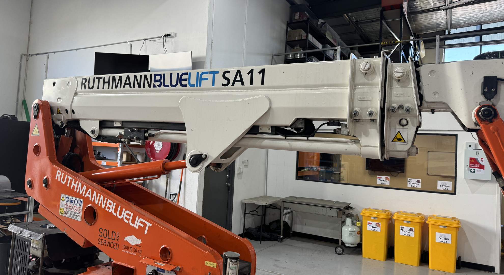 Truck mounted EWP in the APS Darch workshop